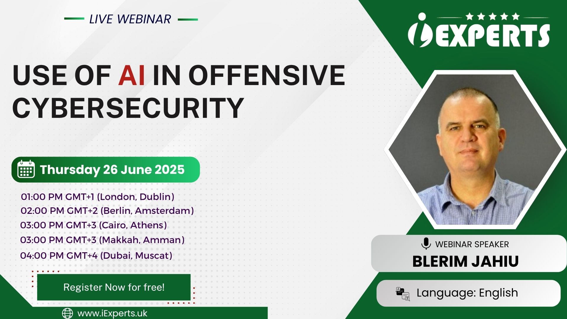 Use of AI in offensive cybersecurity