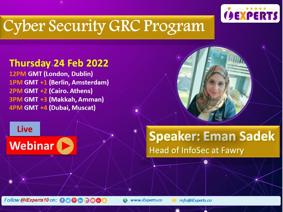 Cyber Security GRC Program Q&A Interview in Arabic